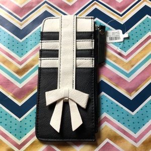 Black and White Bow Wallet